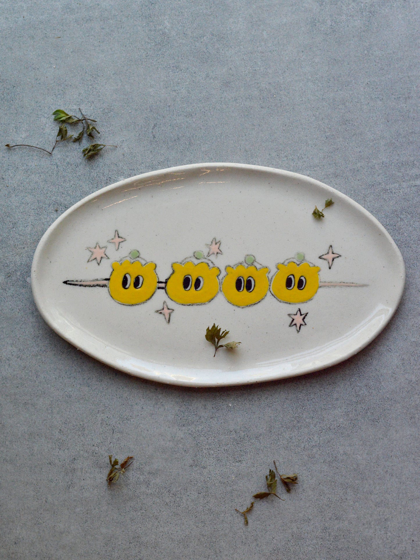 一串好奇的燒賣